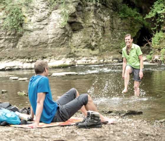 Erfrischung am Prümer Tor, © Tourist-Info Hocheifel-Nürburgring, Dominik Ketz Erfrischung am Prümer Tor, © Tourist-Info Hocheifel-Nürburgring, Dominik Ketz