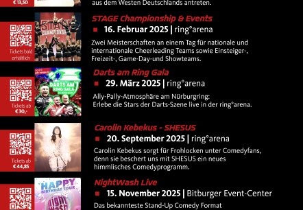 Plakat Events, © Nürburgring 1927 GmbH & Co KG Plakat Events, © Nürburgring 1927 GmbH & Co KG