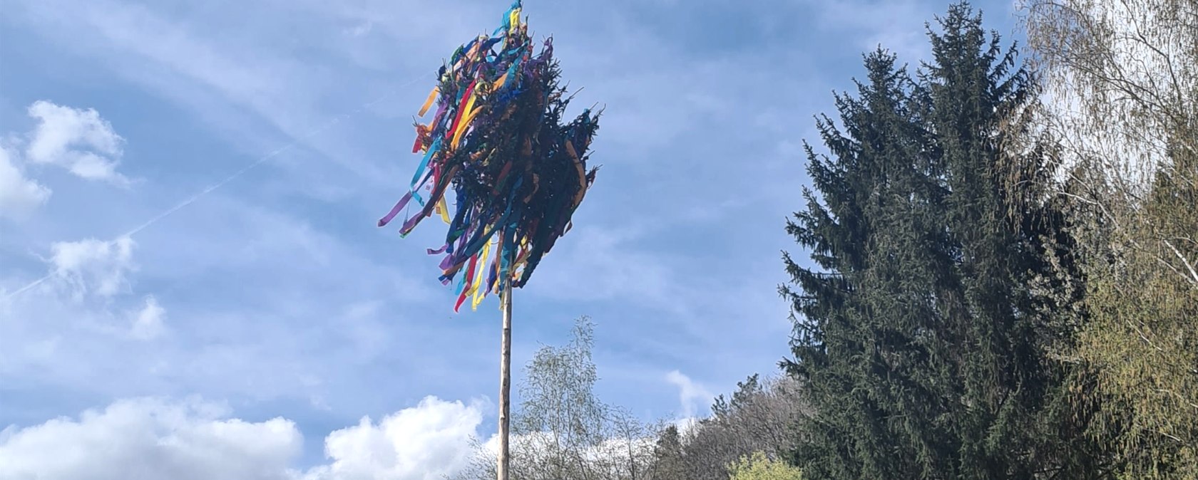Maibaum in der Hocheifel, © Daniela Scheffold Maibaum in der Hocheifel, © Daniela Scheffold