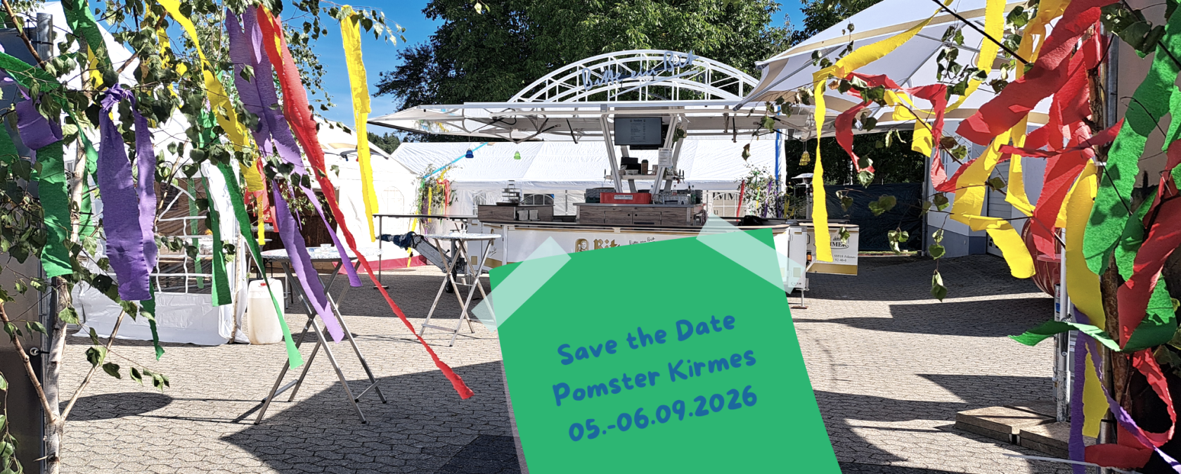 Save the Date Pomster Kirmes 2026, © Dorfgemeinschaft Pomster,A.Hoffmann Save the Date Pomster Kirmes 2026, © Dorfgemeinschaft Pomster,A.Hoffmann
