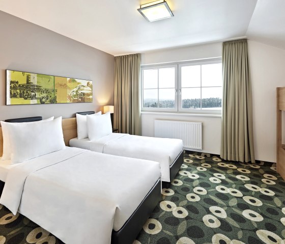 Twin Zimmer mit Etagenbett, © Nürburgring Holding GmbH Twin Zimmer mit Etagenbett, © Nürburgring Holding GmbH