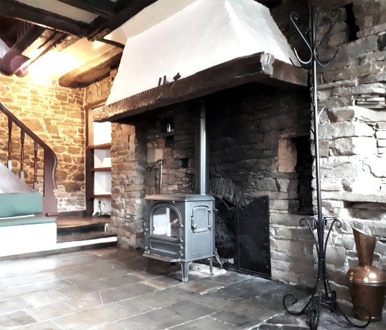 Eingang mit Kamin, © Pannhausen Eingang mit Kamin, © Pannhausen