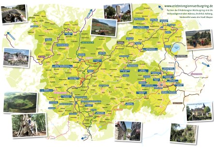 Was ist wo? Ausflugsziele rund um den Nürburgring , © Erlebnisregion Nürburgring, TI Hocheifel-Nürburgring Was ist wo? Ausflugsziele rund um den Nürburgring , © Erlebnisregion Nürburgring, TI Hocheifel-Nürburgring