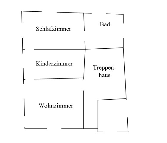 Grundriss 1. Stock