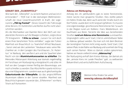 Infotafel_Silberpfeil, &copy; Tourist-Information Hocheifel-N&uuml;rburgring, KGAdenau/Stadt Adenau