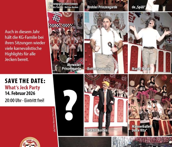 Plakat Programmpunkte, &copy; KG Rot-Weiss Adenau e.V.