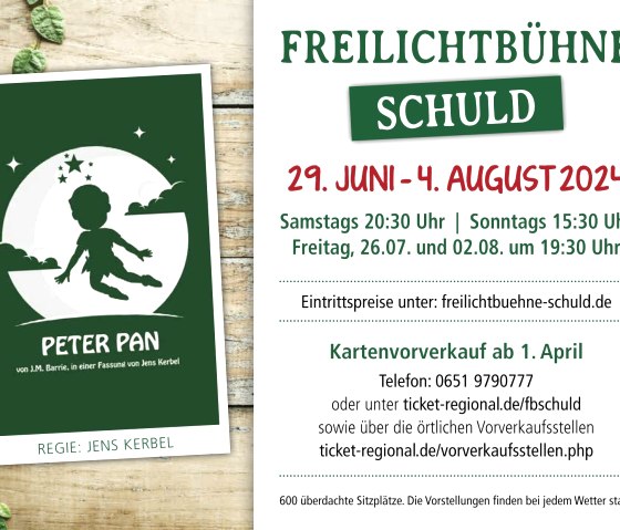 Peter Pan 2024, © Freilichtbühne Schuld e. V.