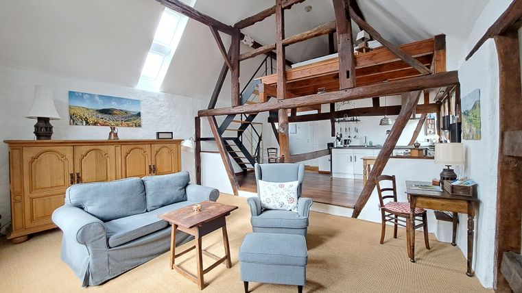 Living room of the holiday apartment Dorfblick