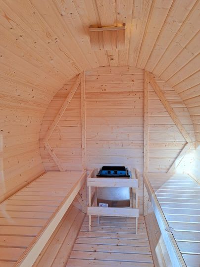 Relax in the garden sauna (shared use with other guests)
