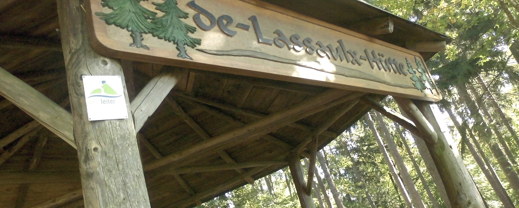 Lettering on the hut, &copy; VG Adenau,Rita Kaiser