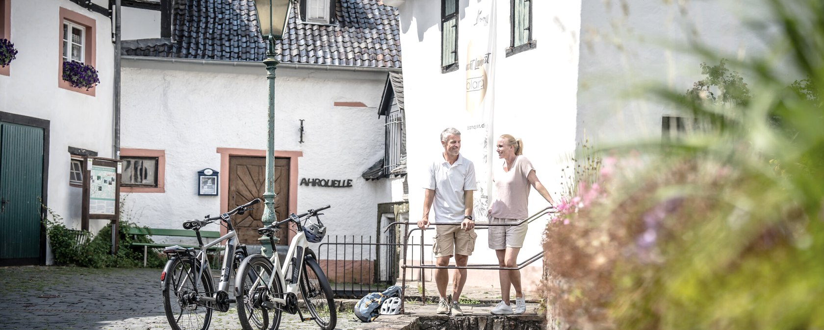 Départ de la piste cyclable de l'Ahr : la source de l'Ahr à Blankenheim, © Eifel Tourismus GmbH, Dennis Stratmann