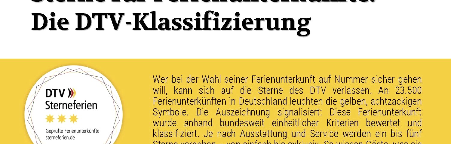 Mehrwerte der DTV Klassifizierung