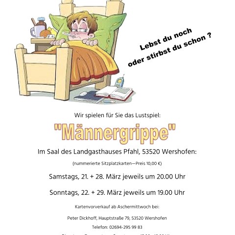 Plakat Theatergruppe Wershofen 2026, &copy; Theatergruppe Wershofen