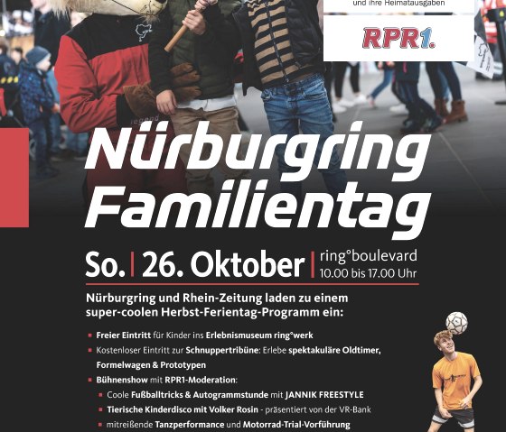 Plakat Nuerburgring Familientag, © Nürburgring 1927 GmbH & Co.KG