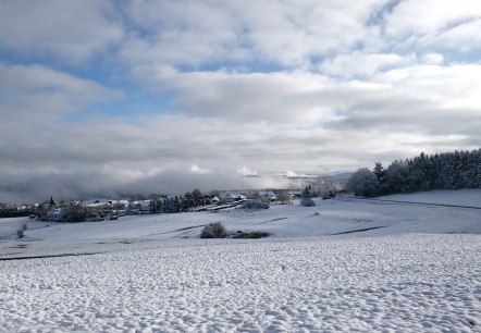 Winterlandschaft mit Blick auf Senscheid, © Kerstin Coletta