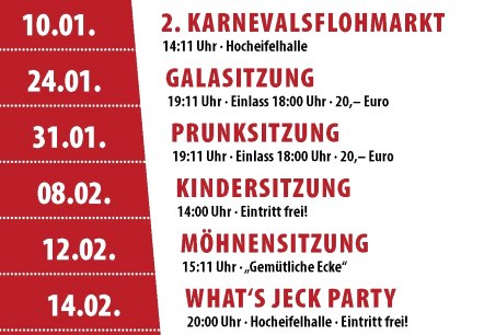 Plakat Session 2026, &copy; KG Rot-Weiss Adenau e.V.