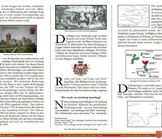 Infotafel 1 (R&uuml;ckseite), &copy; F&ouml;rderverein Burgruine Arenberg e.V.