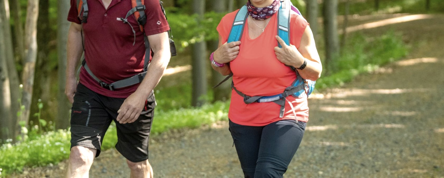 Wanderer unterwegs, &copy; Dominik Ketz