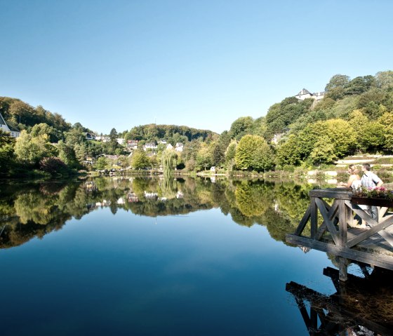 Vue sur l'étang de Blankenheim sur la piste cyclable de l'Ahr, © Eifel Tourismus GmbH/D. Ketz