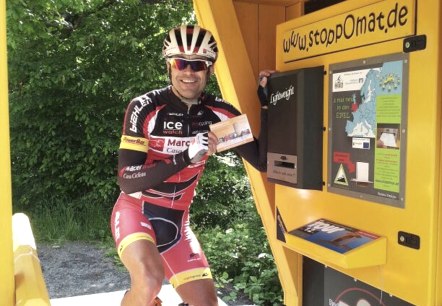 Marcel Wüst am Stoppomat Fuchshofen, © Burkart/TI Mayen