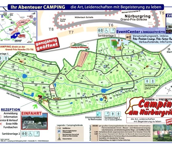 Lageplan, © Camping am Nürburgring