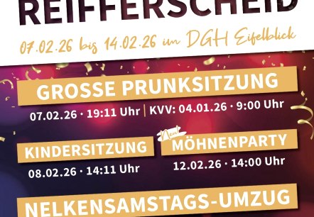 Plakat Karneval in Reifferscheid, &copy; KG Reifferscheid