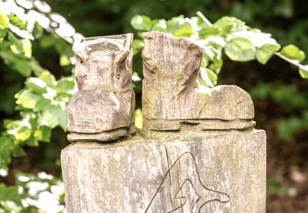 AhrSteig wooden sculpture in the climbing park in Bad Neuenahr, © Ahrtaltourismus, Dominik Ketz