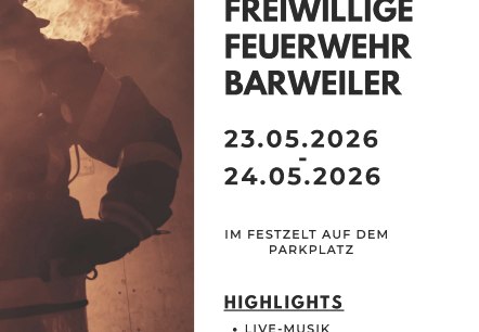 Plakat 100 Jahre FFW Barweiler, &copy; 100 Jahre freiwillig Feuerwehr Barweiler