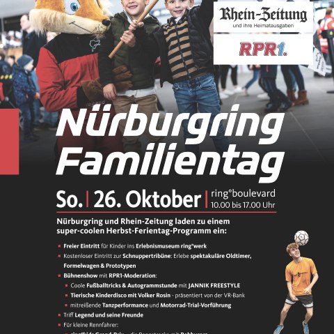 Plakat Nuerburgring Familientag, © Nürburgring 1927 GmbH & Co.KG