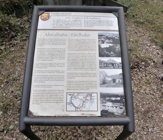 Infotafel Ahrtalbahn | Eifelbahn, &copy; Tourist-Information Hocheifel-N&uuml;rburgring