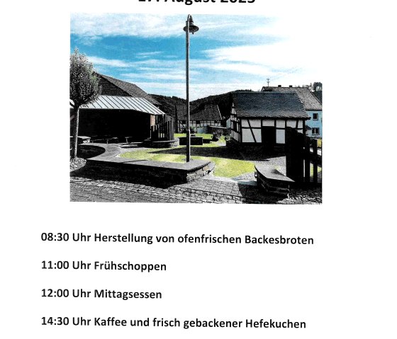 Plakat zum Backesfest, © Backesverein Jammelshofen e.V.
