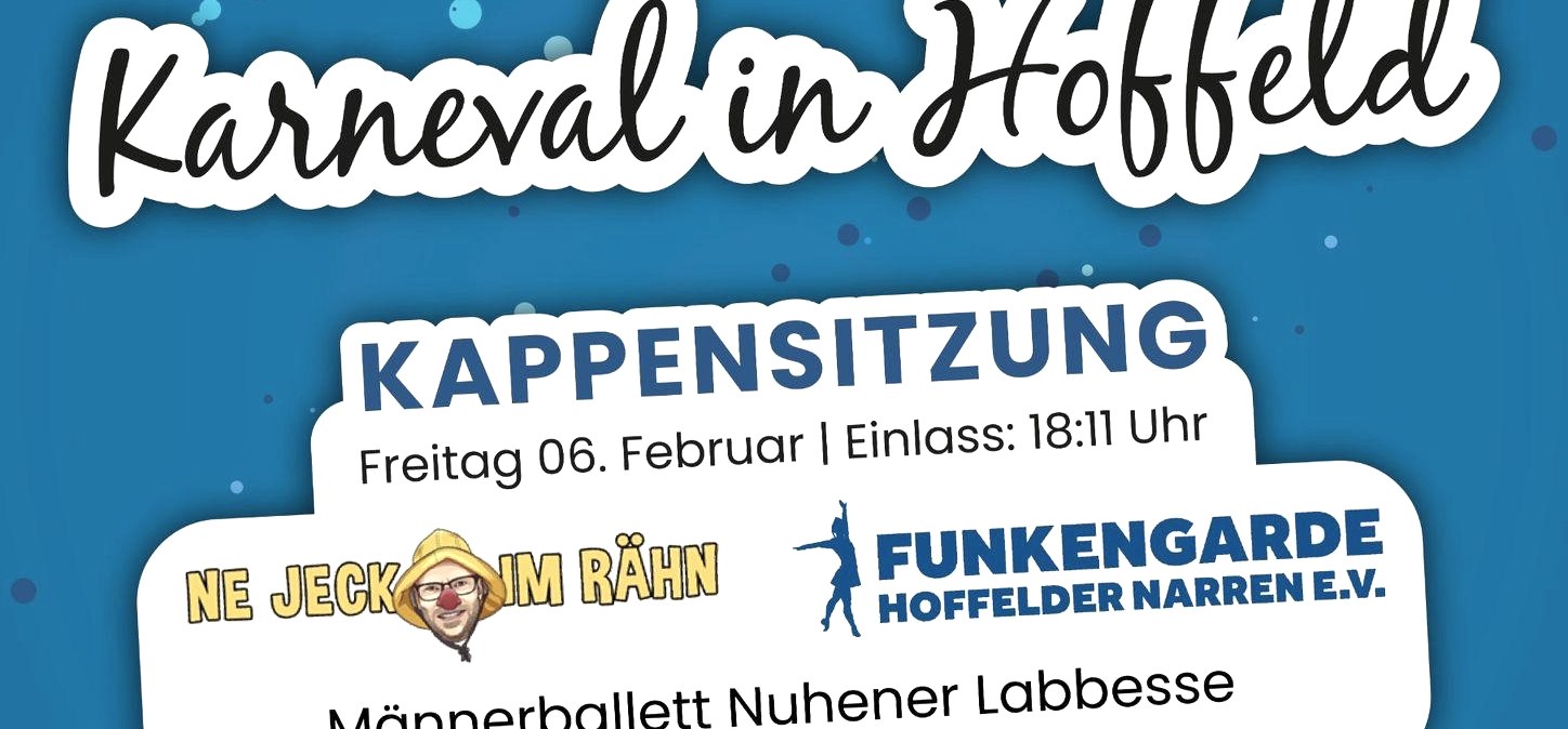 Plakat 2026, &copy; Hoffelder Narren e.V.