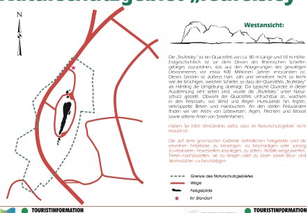 Infotalfel  Teufelsley, &copy; TI Hocheifel-N&uuml;rburgring,VG Adenau
