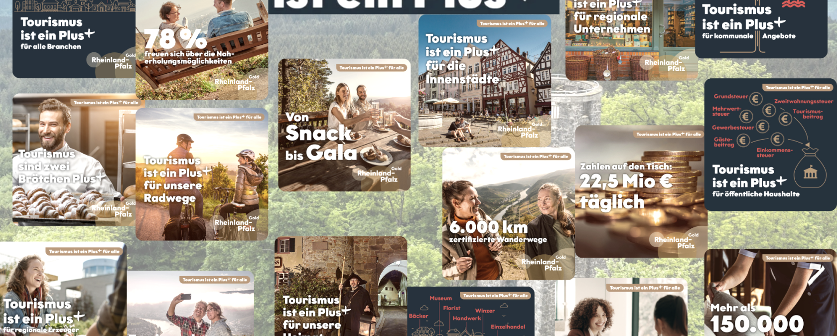 Collage mit vier Bildern 