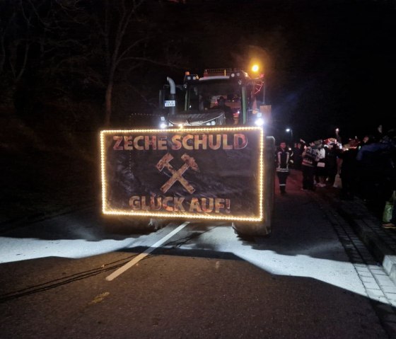 Zeche Schuld beim Nachtzug, &copy; A. Badzies