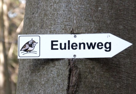 Wegmarkierung Eulenpfad, © Bernd Schiffarth