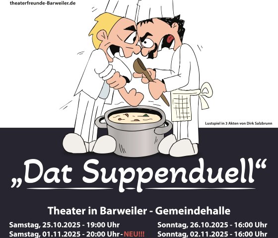 Plakat "Dat Suppenduell", © Theaterfreunde Barweiler e.V.