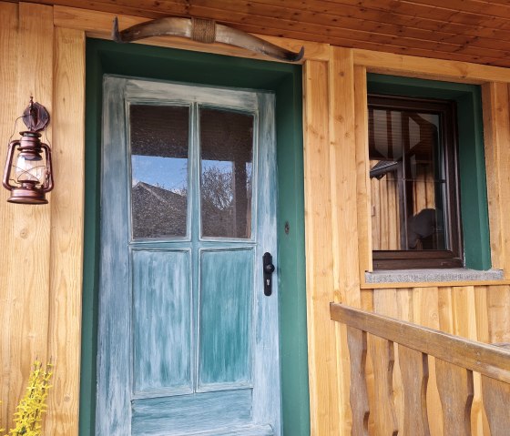 Eingang zum Western Cottage, &copy; Hoffmann, Western Cottage Hocheifel