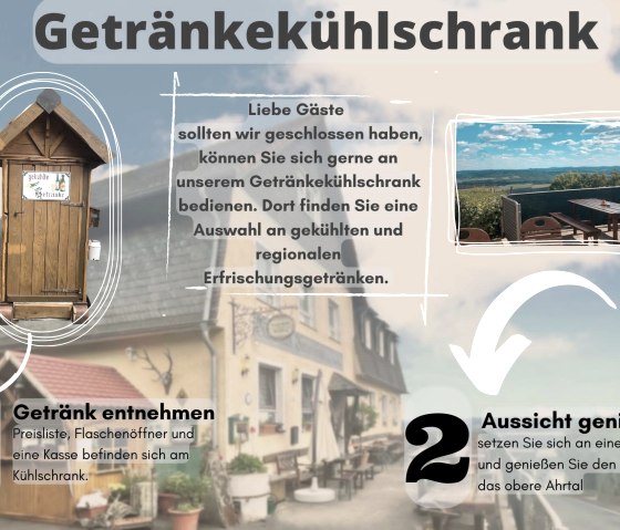NEW Beverage refrigerator in the castle tavern, © Burgschänke Aremberg