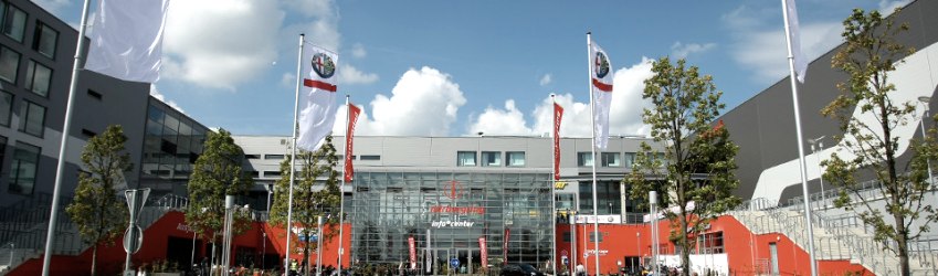 Info&deg;Center am N&uuml;rburgring . Infomrationen zum N&uuml;rburgring, &copy; N&uuml;rburgring/Presse