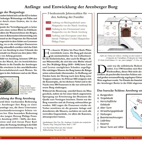 Infotafel 3 (Vorderseite), © Förderverein Burgruine Arenberg e.V.