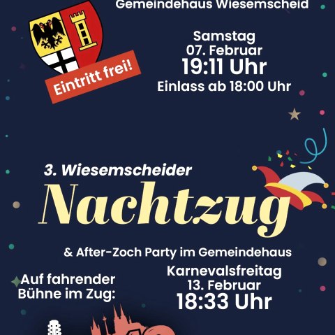 Plakat©KarnevalsfreundeWiesemscheid, © Karnevalsfreunde Wiesemscheid